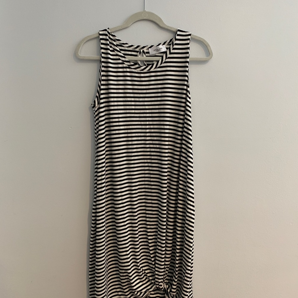 Midi length striped Kendall dress by CJLA